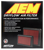 AEM 8.75in O/S L x 8.563in O/S W x 2.438in H DryFlow Air Filter AEM28-20304