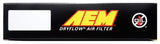 AEM 8.75in O/S L x 8.563in O/S W x 2.438in H DryFlow Air Filter AEM28-20304