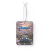 Car Air Freshener — Blue Sports Car Under Cherry Blossoms (BR0WNS Performance)