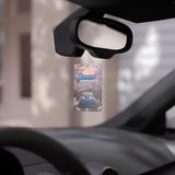 Car Air Freshener — Blue Sports Car Under Cherry Blossoms (BR0WNS Performance)