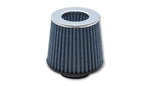 Vibrant Open Funnel Perf Air Filter (5in Cone O.D. x 5in Tall x 2.5in inlet I.D.) Chrome Filter Cap