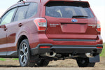 Rally Armor 14-18 Subaru Forester Black Mud Flap w/ Red Logo