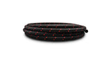 Vibrant -6 AN Two-Tone Black/Red Nylon Braided Flex Hose E85 Friendly (20ft Roll)