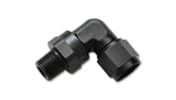 Vibrant -10AN to 1/2in NPT Female Swivel 90 Degree Adapter Fitting
