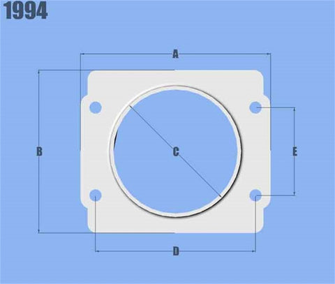 Vibrant MAF Sensor Adapter Plate for Subaru applications use w/ 3in Inlet I.D. filters only