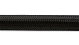 Vibrant -8 AN Black Nylon Braided Flex Hose .44in ID (50 foot roll)