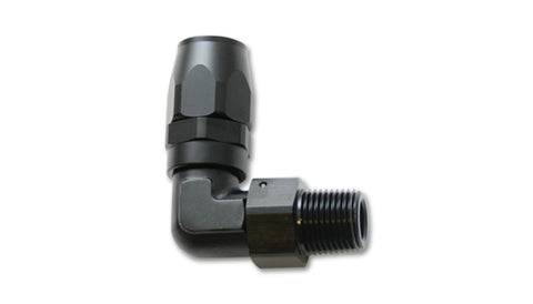 Vibrant Male NPT 90 Degree Hose End Fitting -8AN - 1/2 NPT