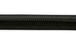 Vibrant -8 AN Black Nylon Braided Flex Hose .44in ID (50 foot roll)