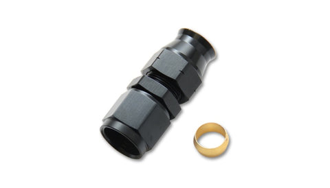 Vibrant -8AN Female to 1/2in Tube Adapter Fitting (w/ Brass Olive Insert)