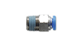 Vibrant Male Straight Pneumatic Vacuum Fitting 1/8in NPT Thread for use with 3/8in 9.5mm OD tubing