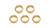 Vibrant Brass Olive Inserts 5/16in - Pack of 5